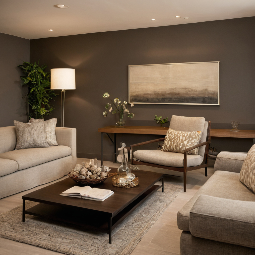 Decide the room purpose, focal point, circulation routes, delivery route, seating configuration, rug size, table reach, lighting positions shown in a luxury residential interior
